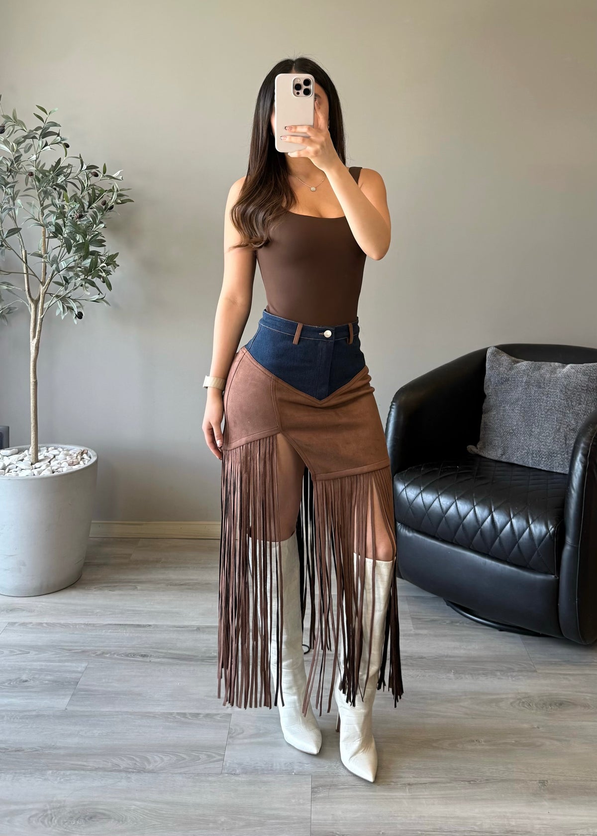 Dakota Fringe Skirt