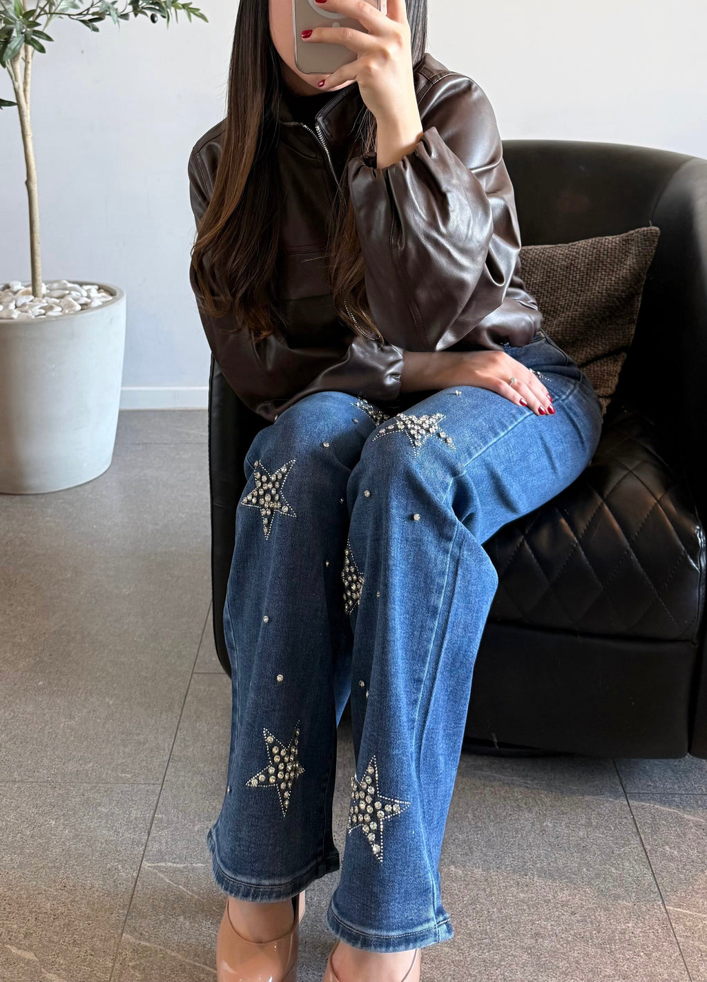 Pantalón con diseño de estrella