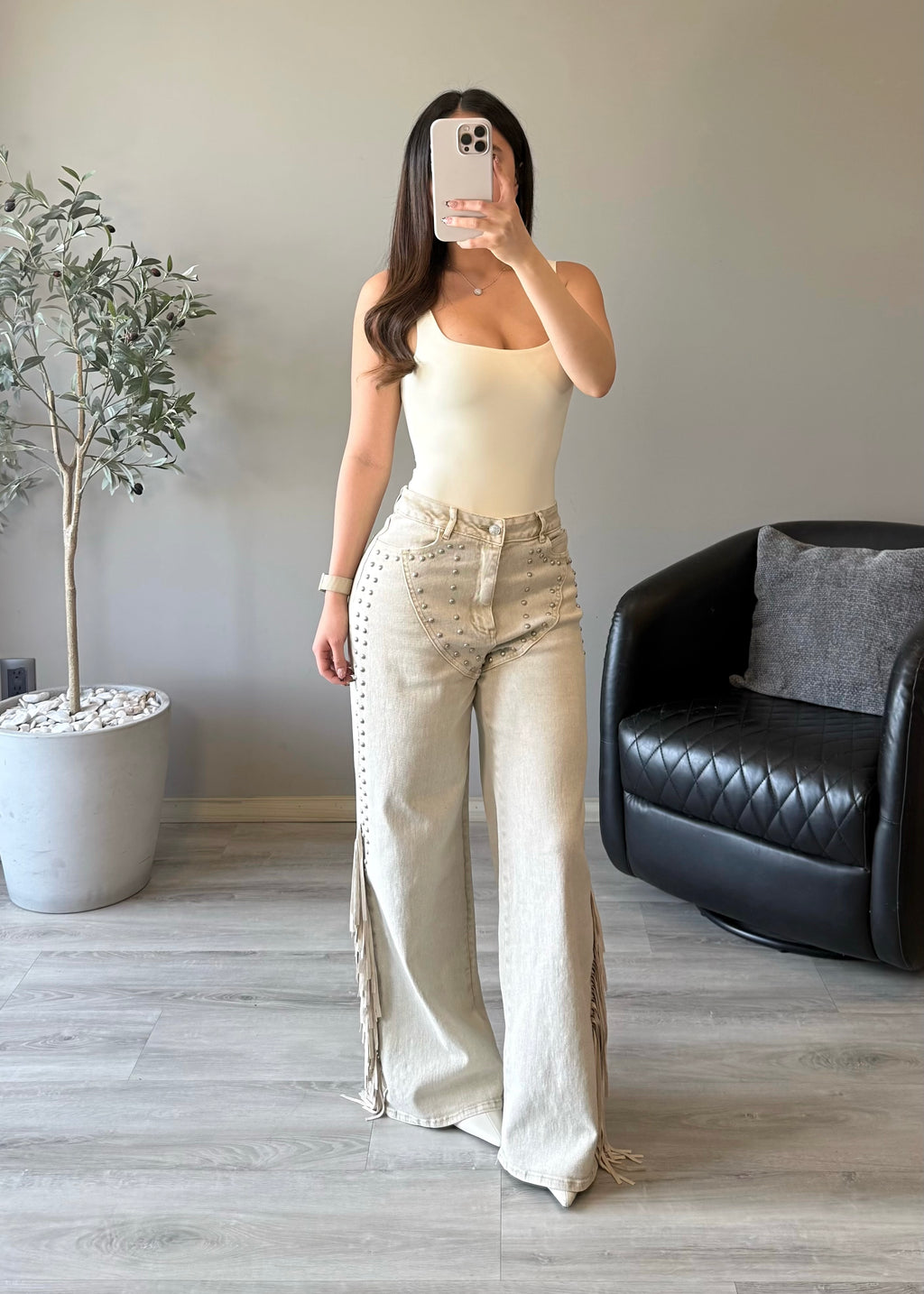 Ivory Rodeo Jeans