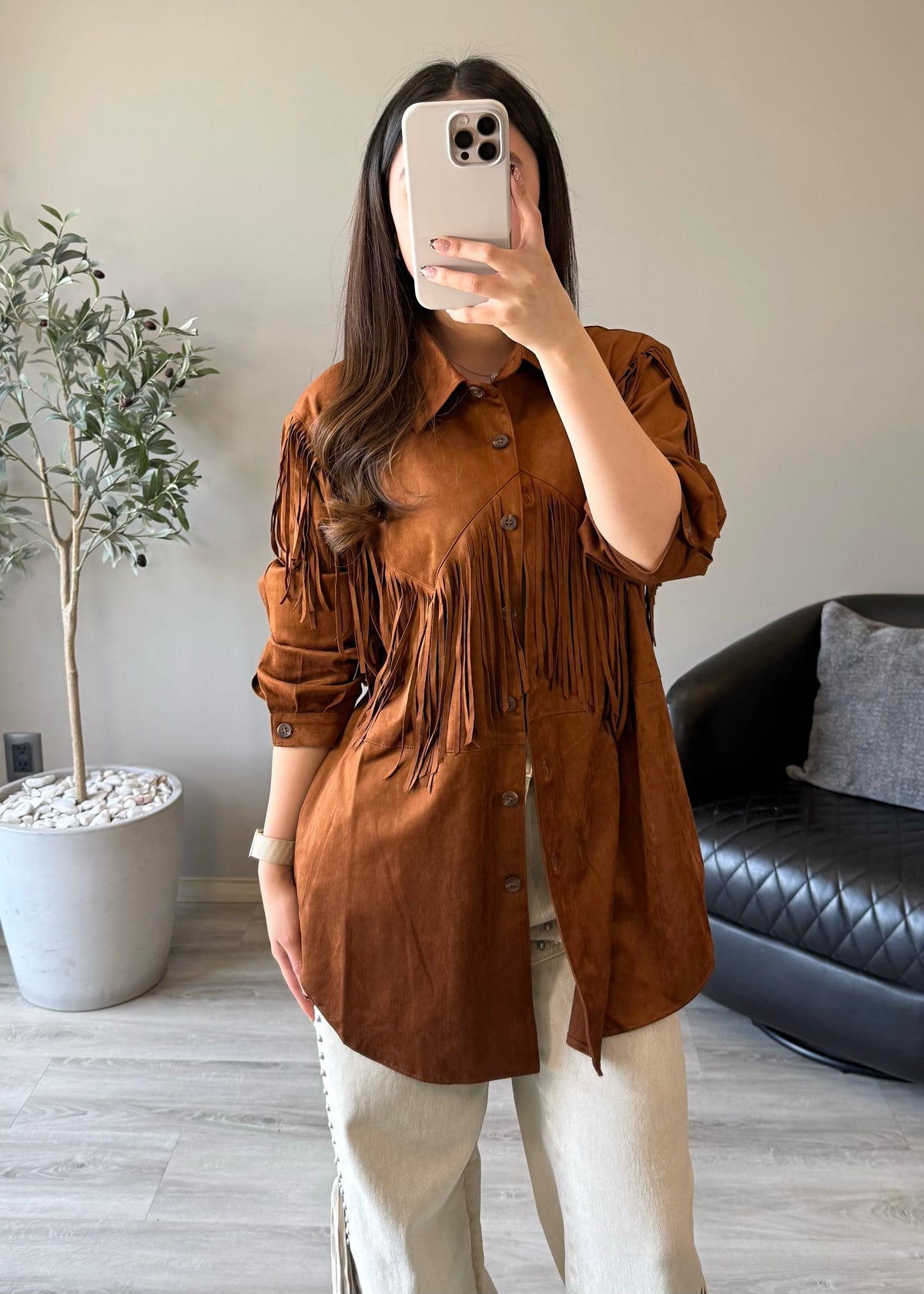 Fringe Suede Jacket