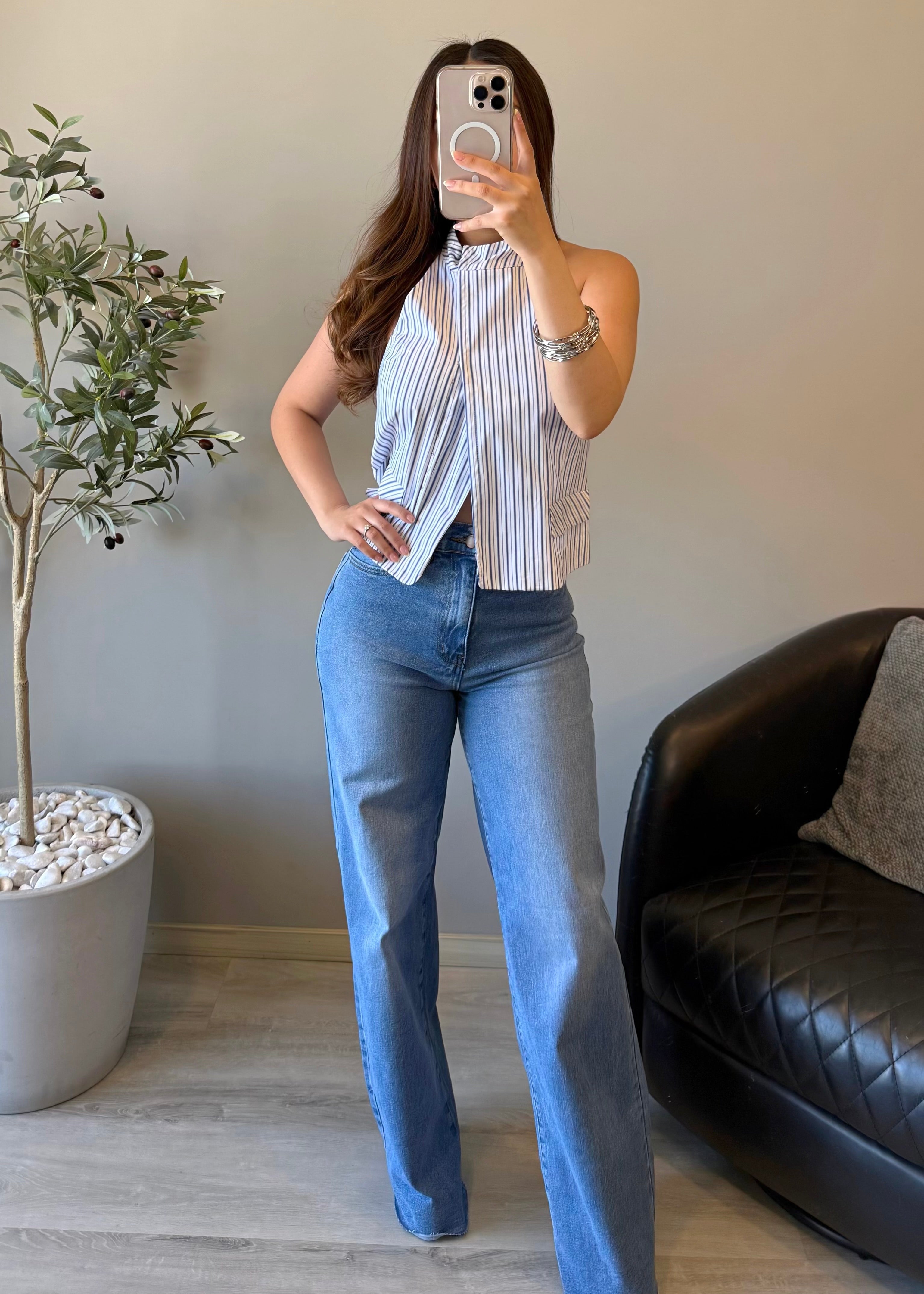 Raw medium jeans