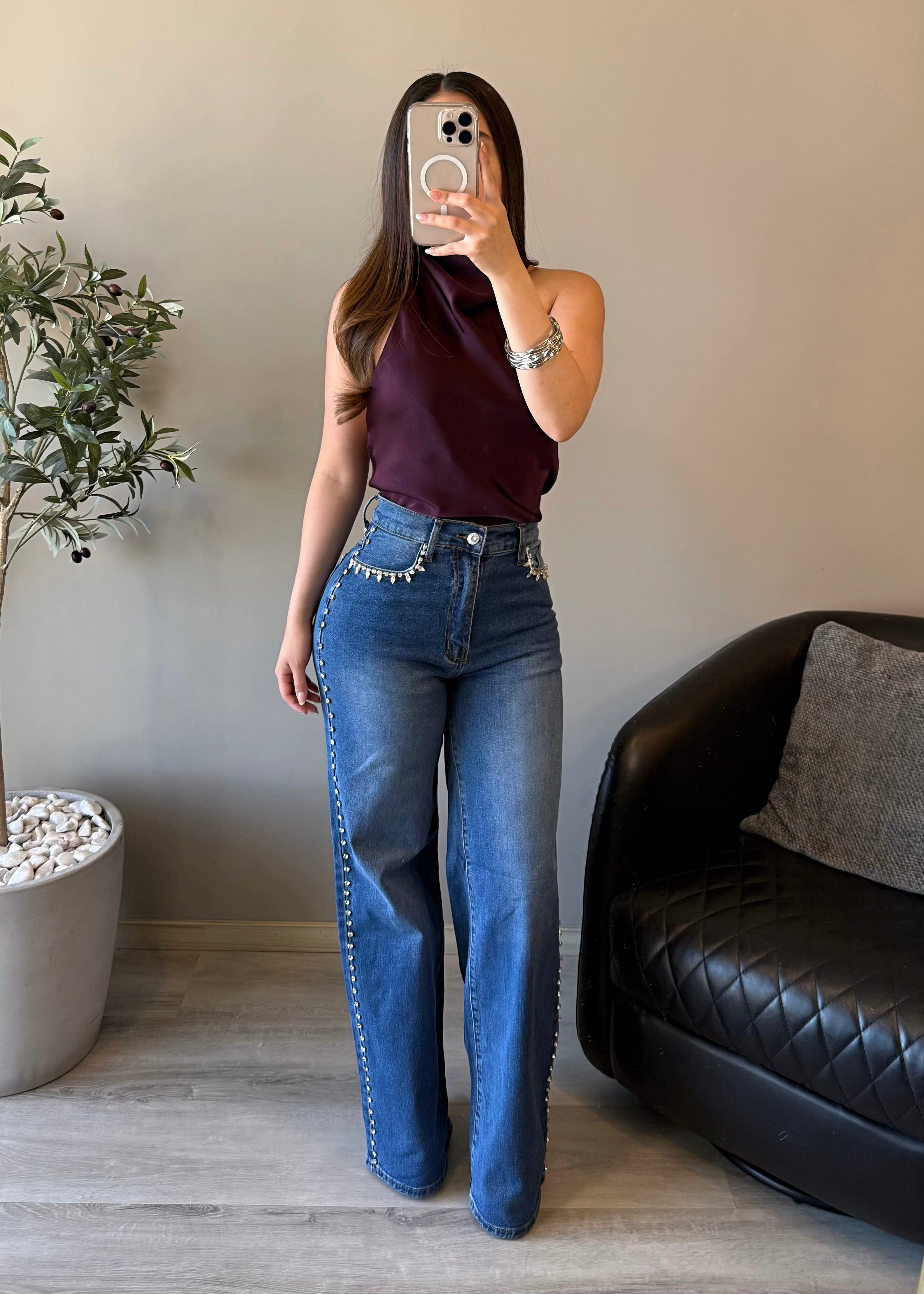 Glint line jeans