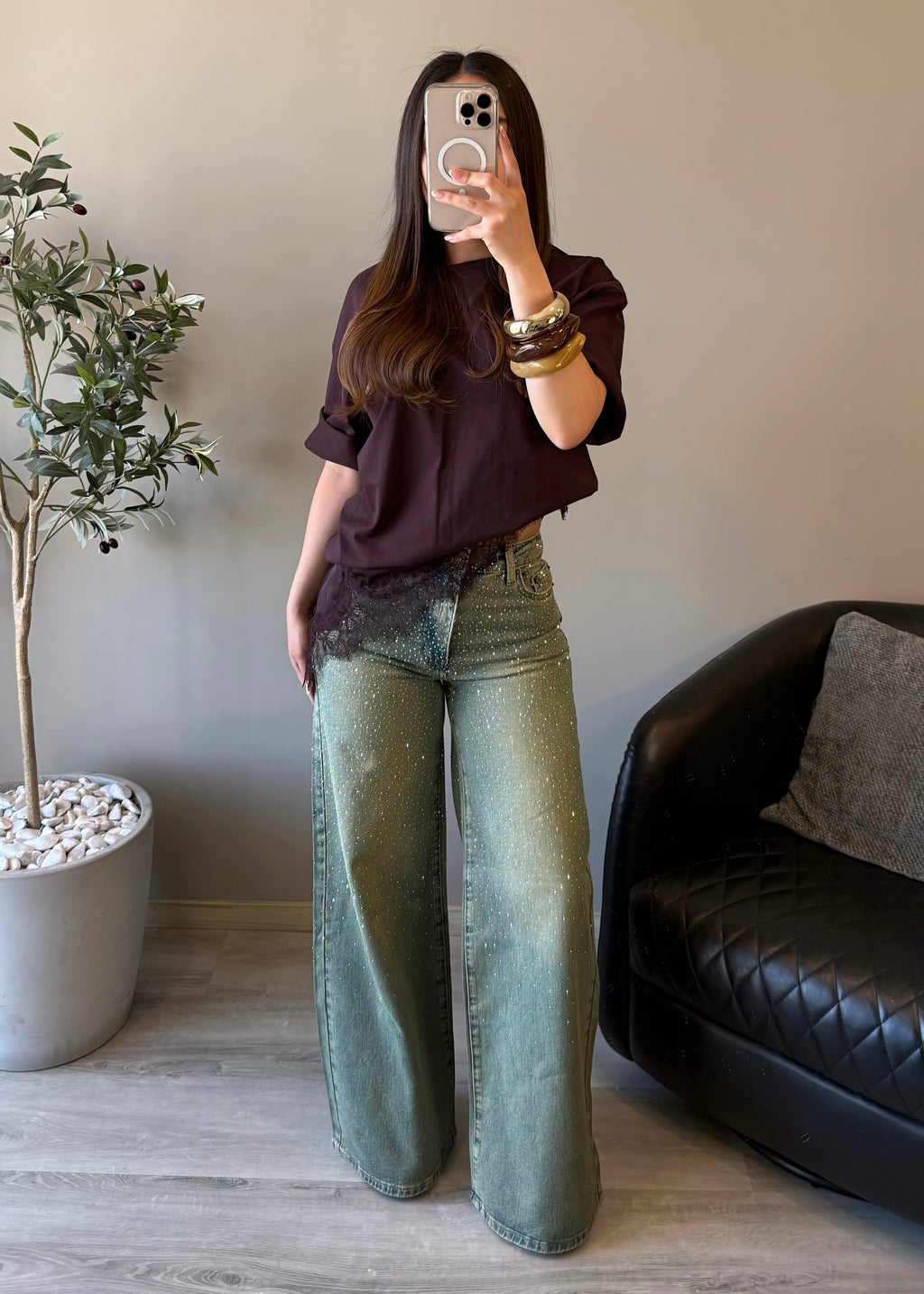 Vintage glint jeans