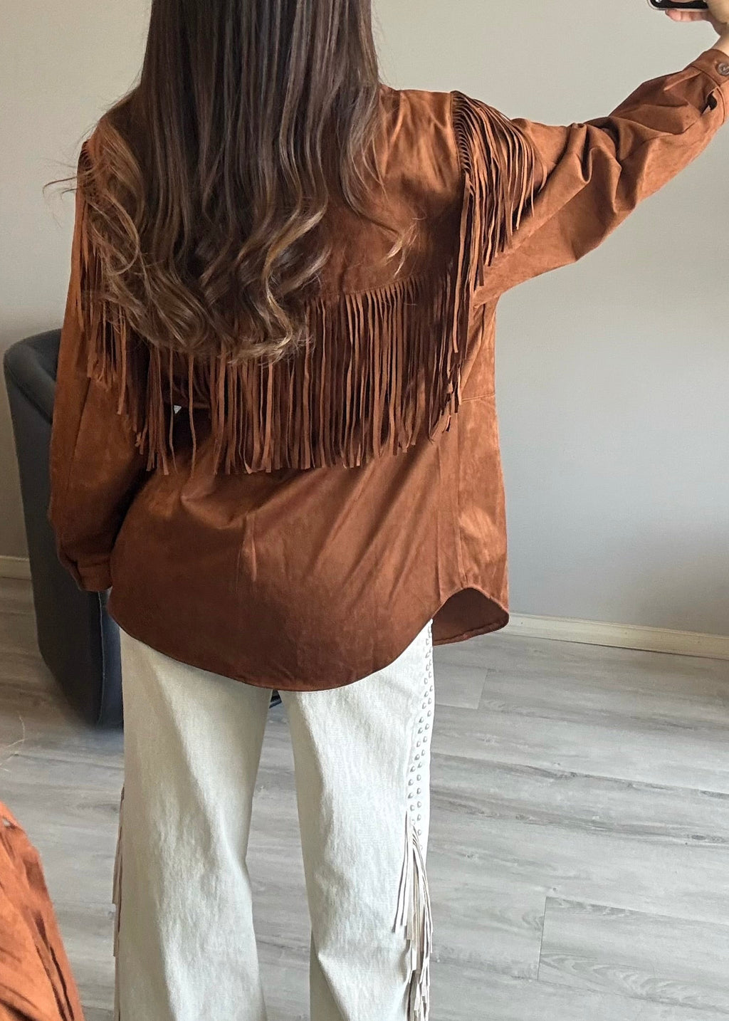 Fringe Suede Jacket