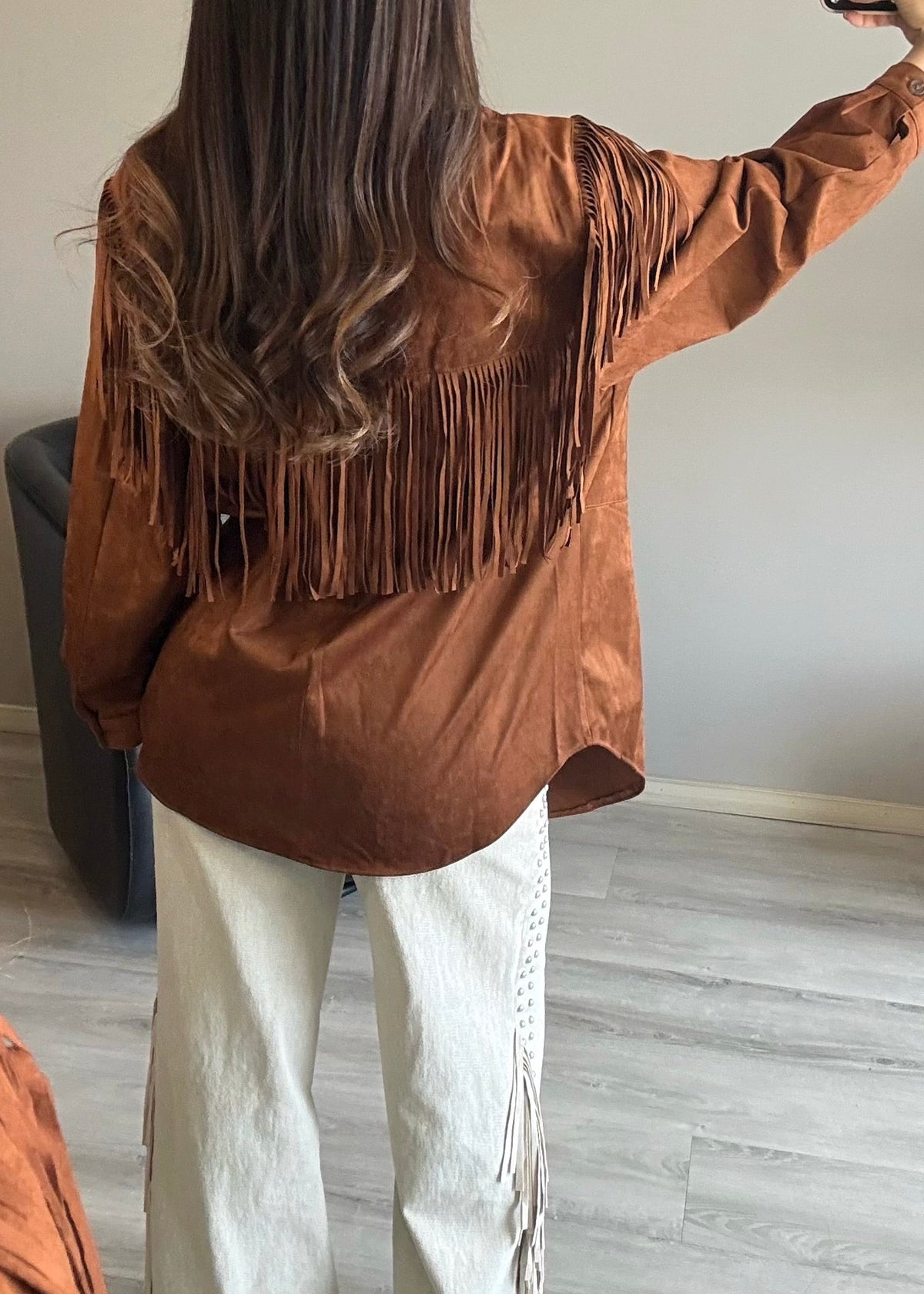 Fringe Suede Jacket