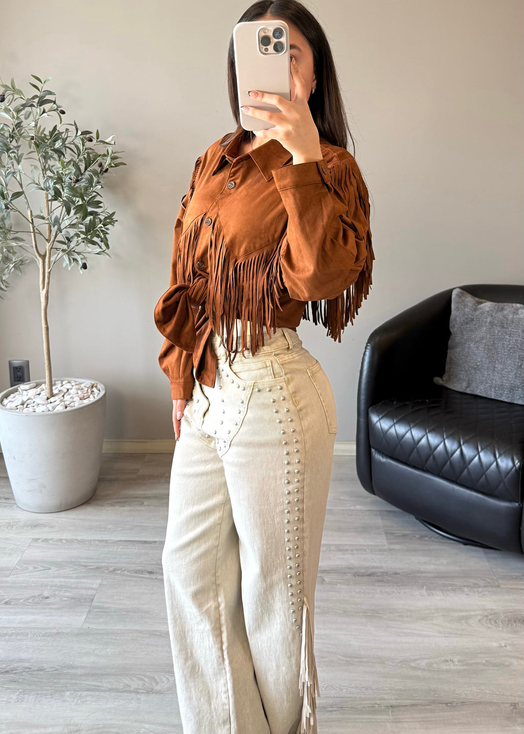 Fringe Suede Jacket