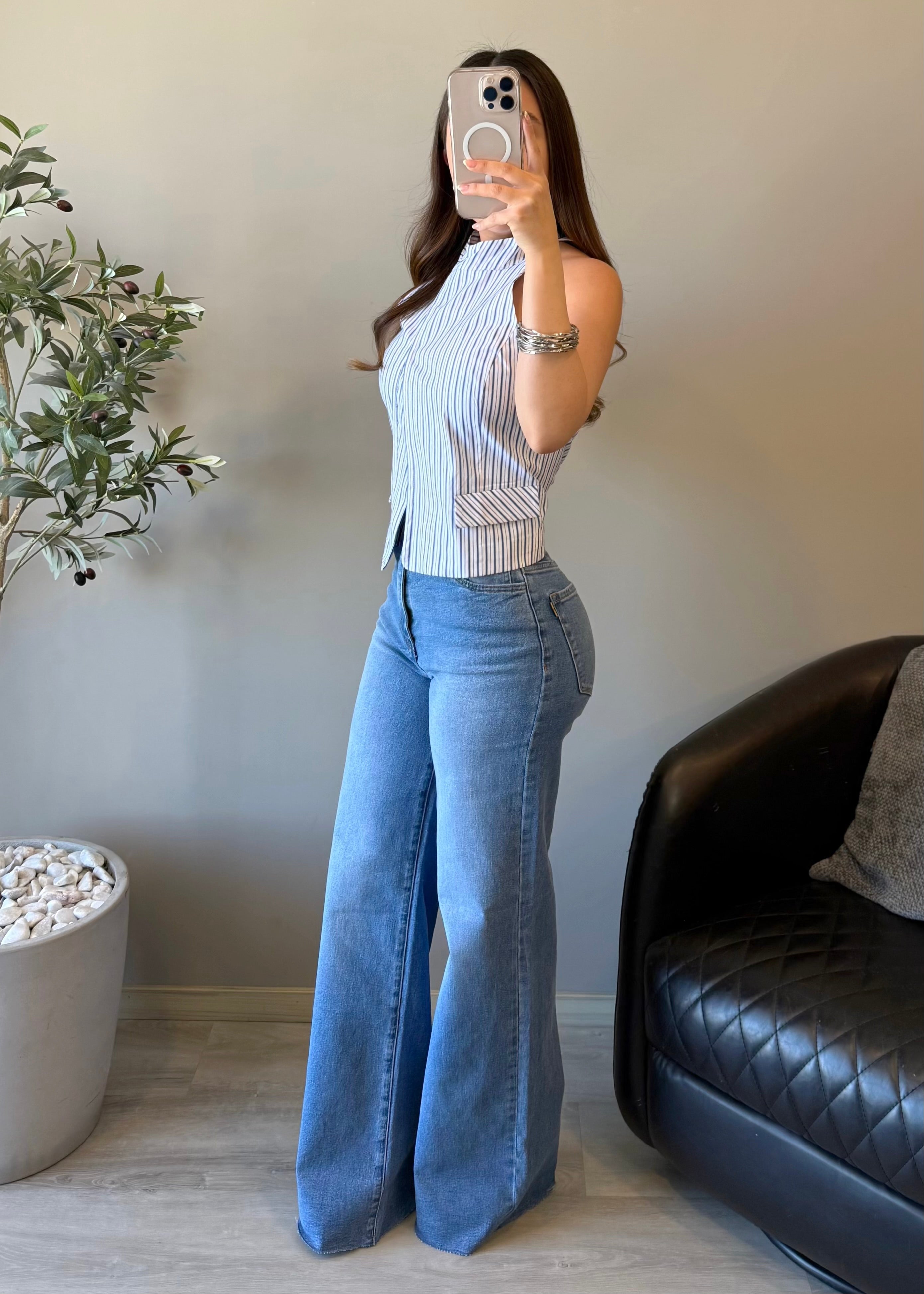 Raw medium jeans