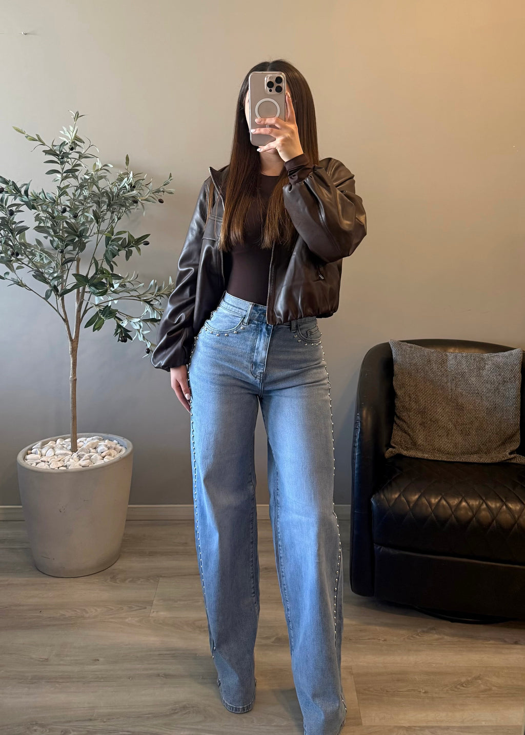 Jeans de estoperoles