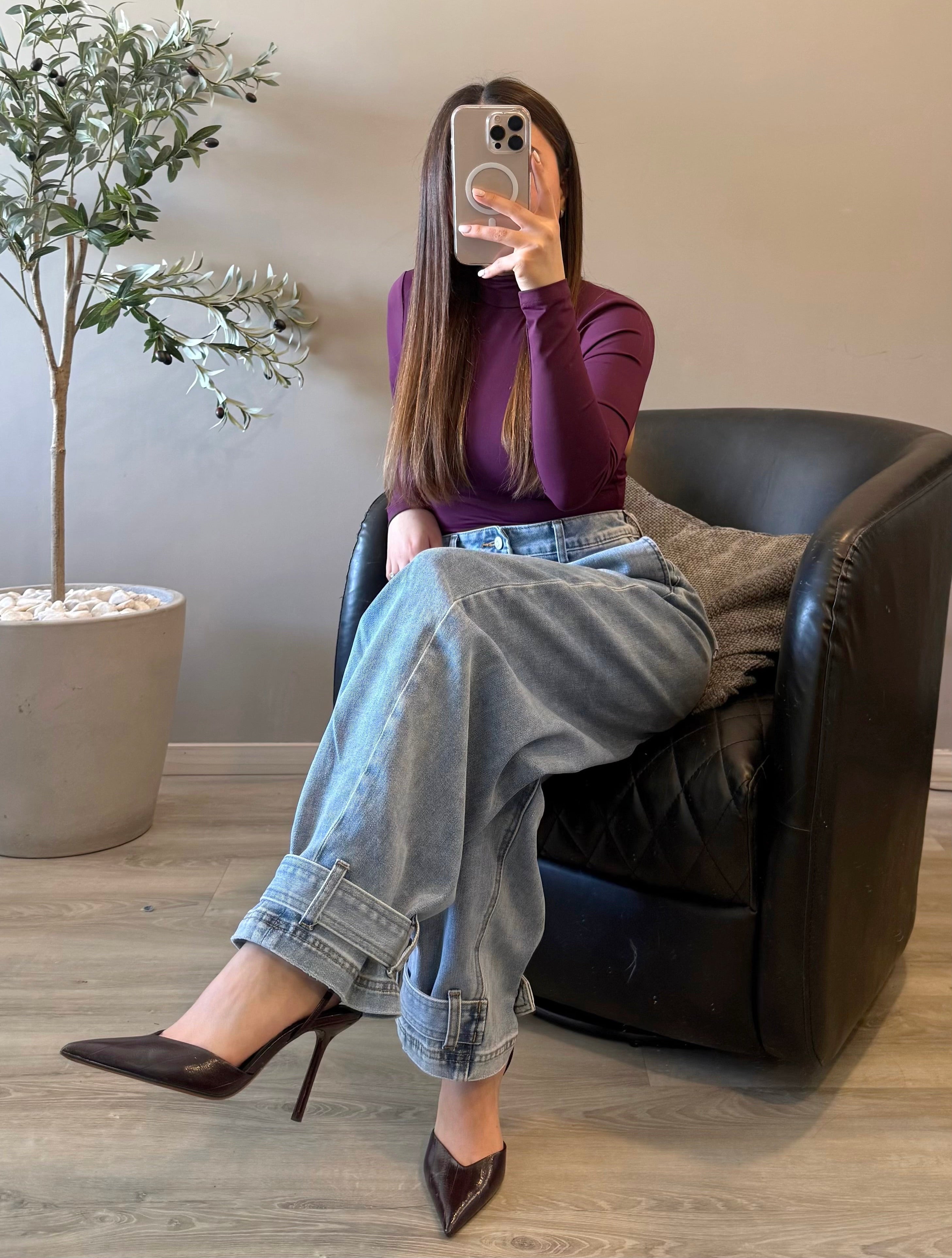 Jeans vibrant con diseño