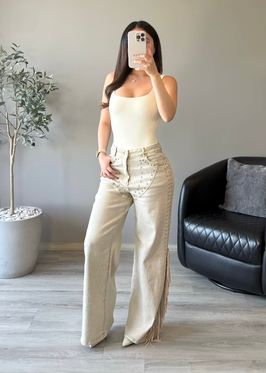 Ivory Rodeo Jeans