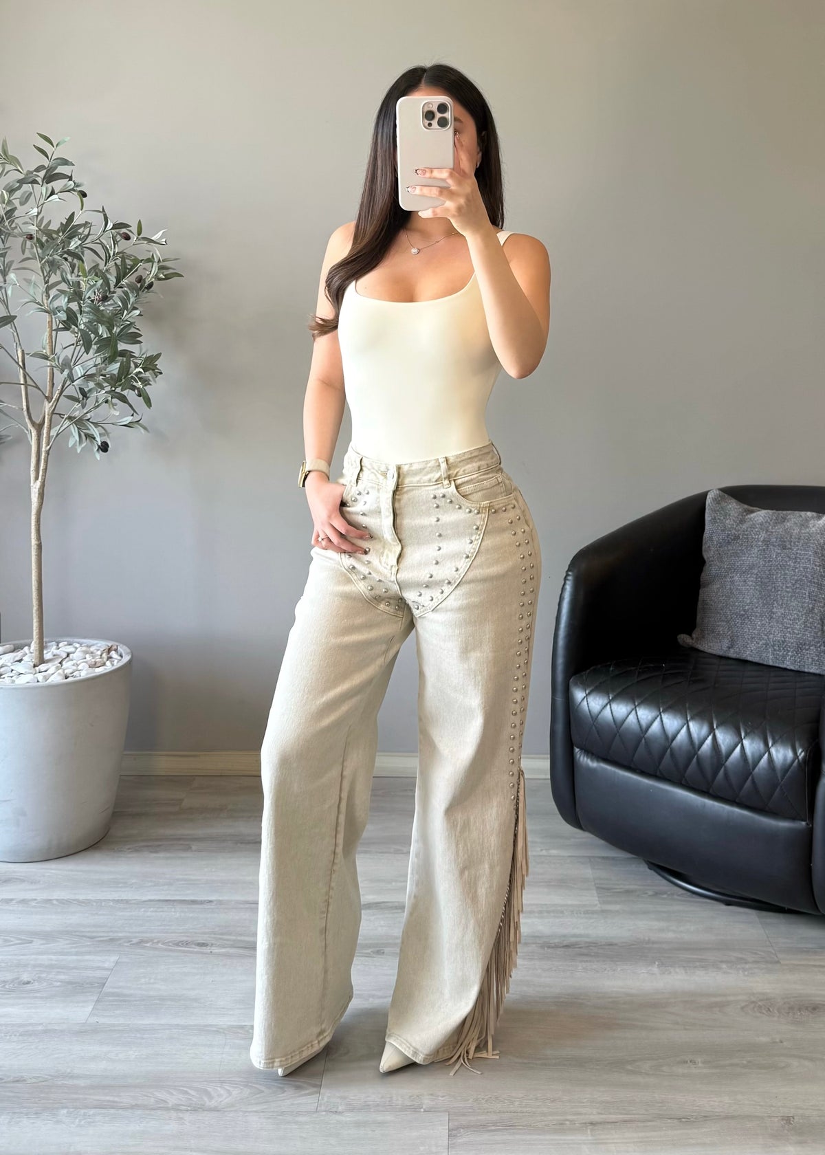Ivory Rodeo Jeans